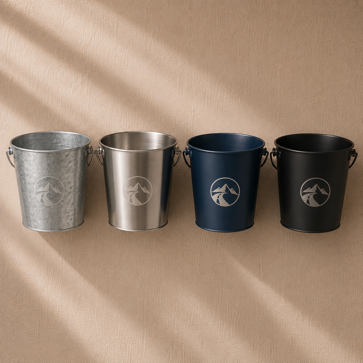 Custom branded beer buckets