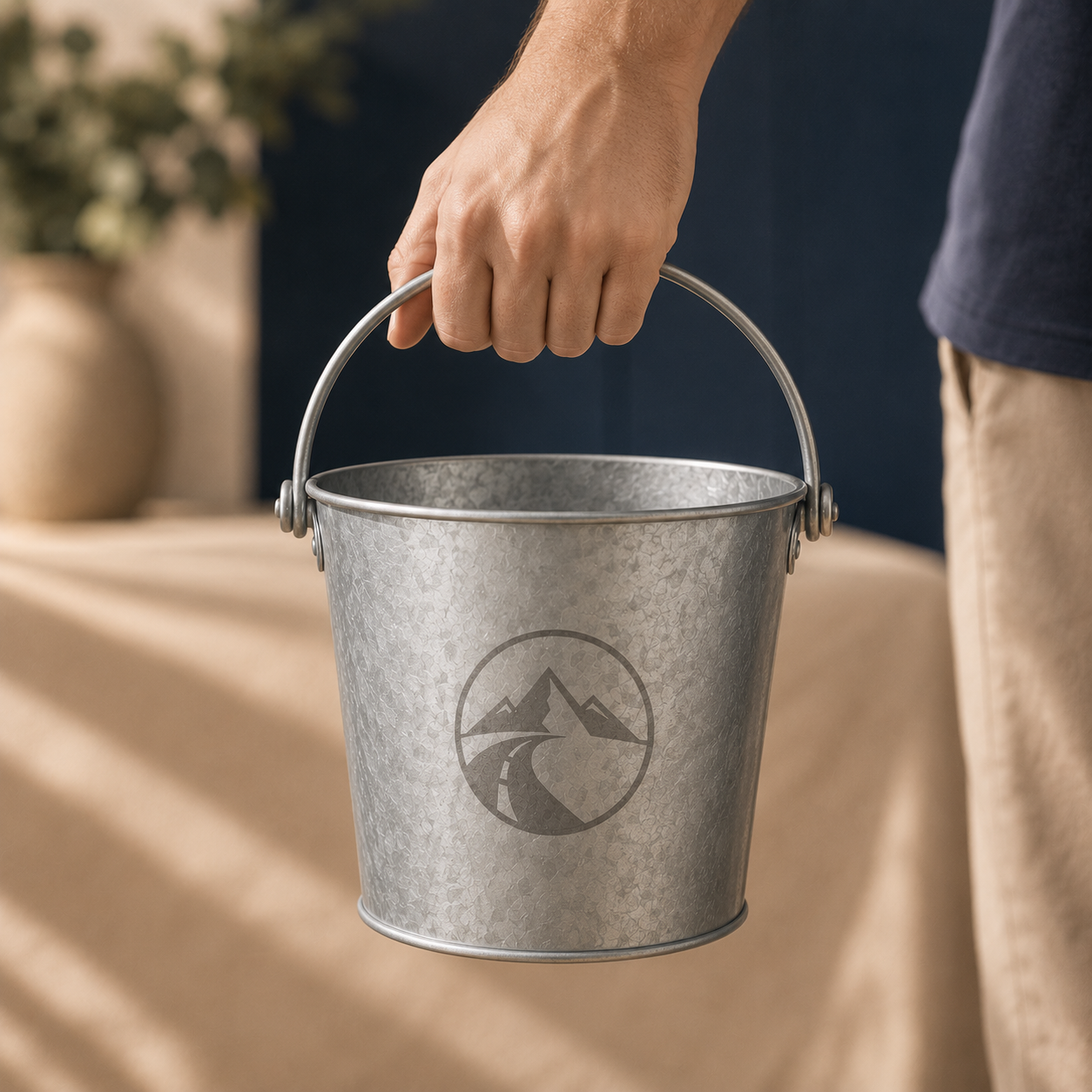 Custom branded beer buckets