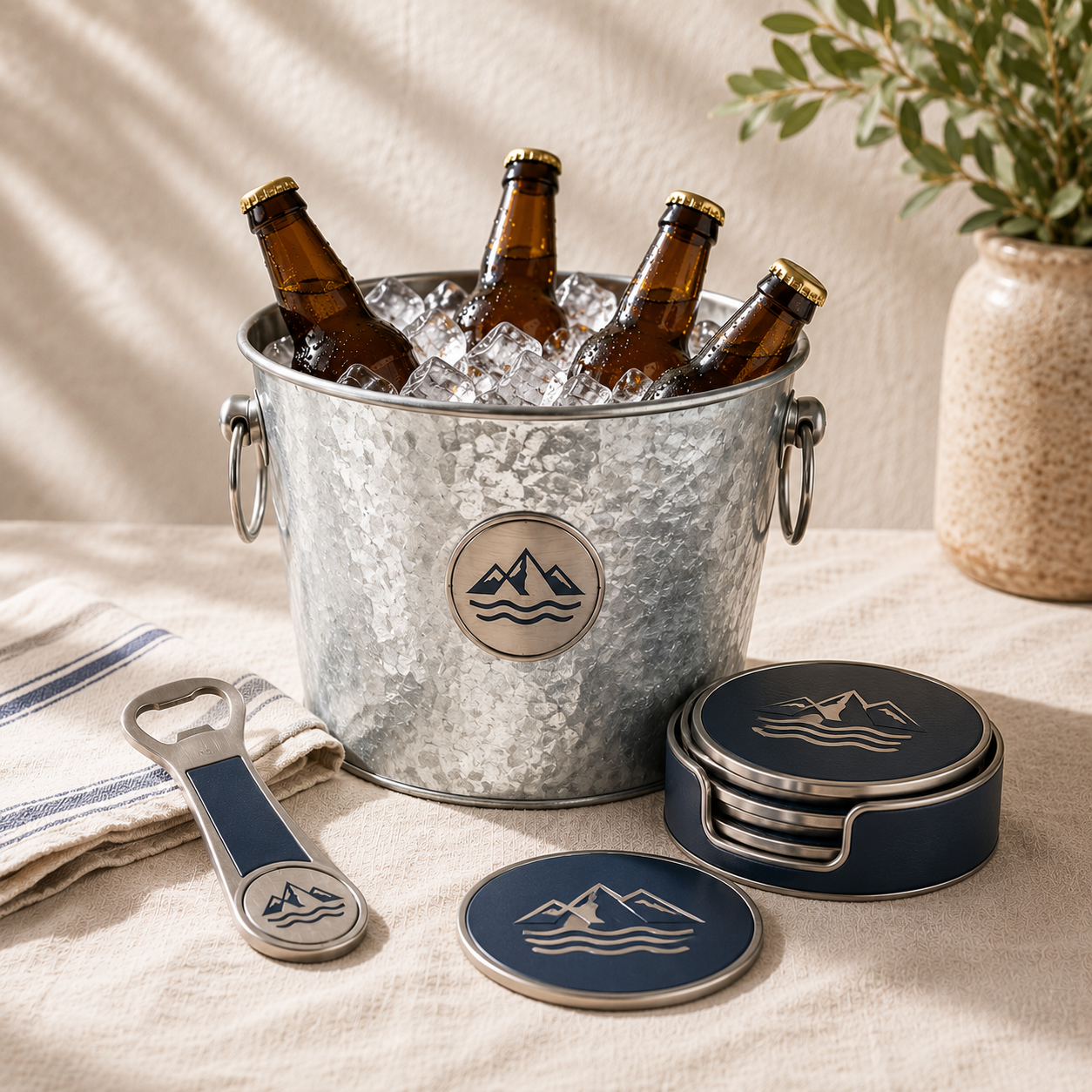 Beer bucket gift set