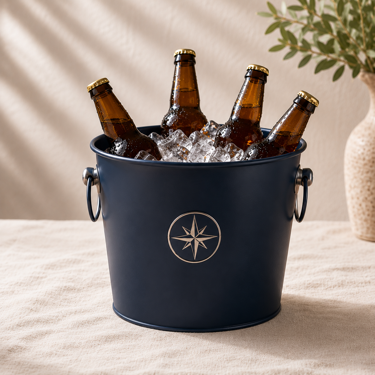 Powder-Coated beer bucket with logo