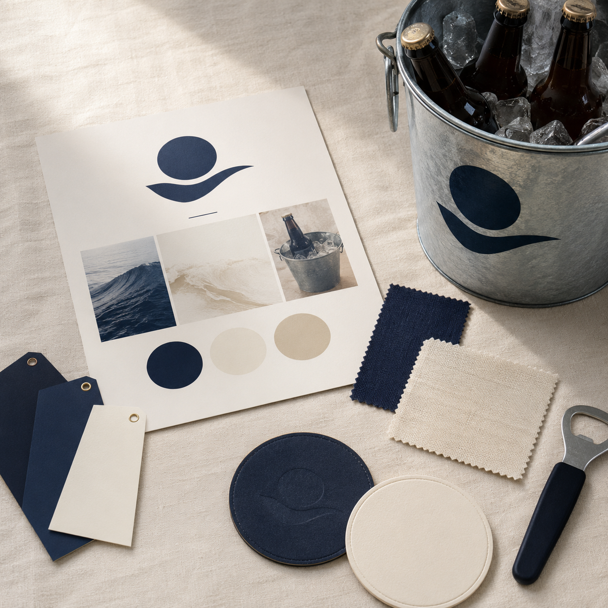 Set up your brand colors and logo for custom beer buckets