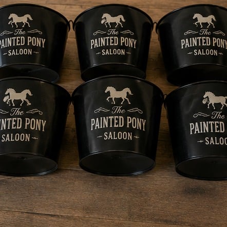 Custom beer buckets for small business promotions