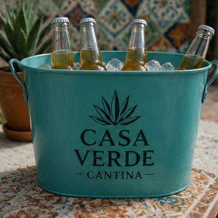 Custom beer buckets for restaurants and patios