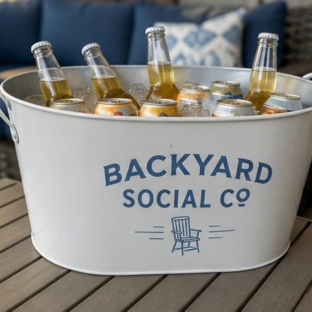 Custom oval party tubs